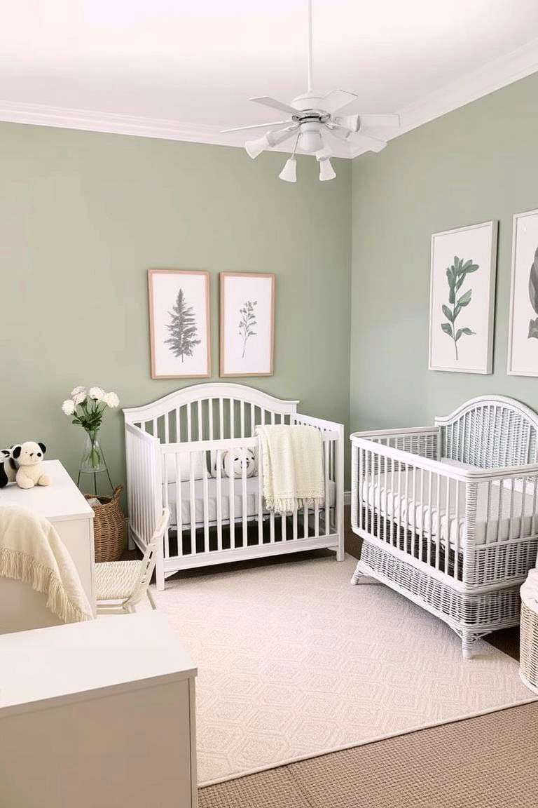 Tranquil Serenity in Sage Green - 24 Nursery Color Ideas
