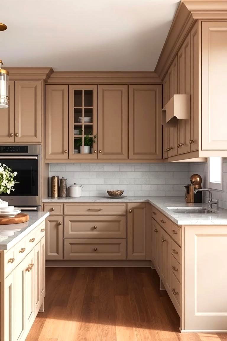 Transitional Balance - 24 Kitchens With Beige Kitchen Cabinets