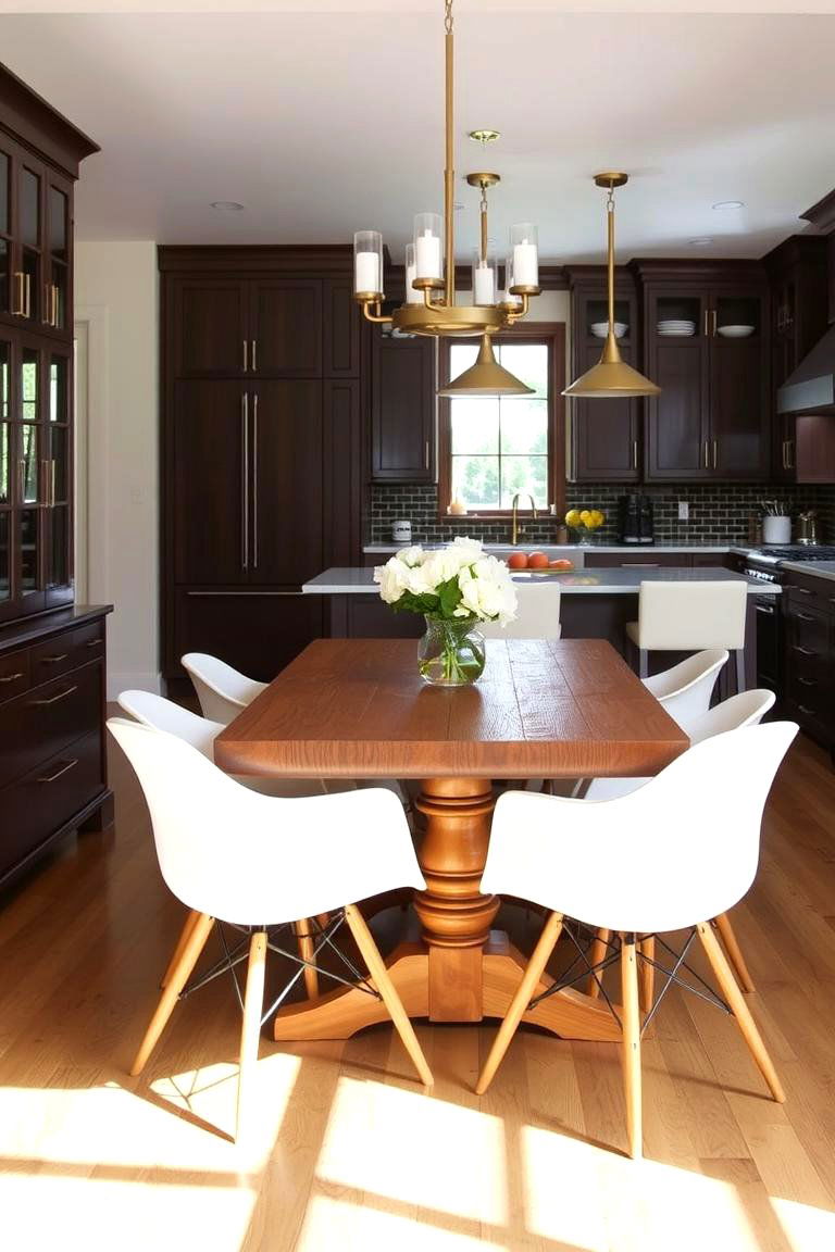 Transitional Dining Space - 24 Eat in Kitchen Ideas