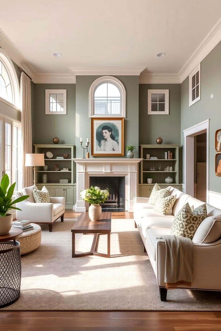Transitional Sage Harmony - 24 Sage Green House Exterior Ideas