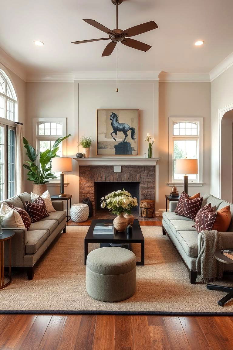 Transitional Style Harmony - 24 Pottery Barn Living Room Ideas