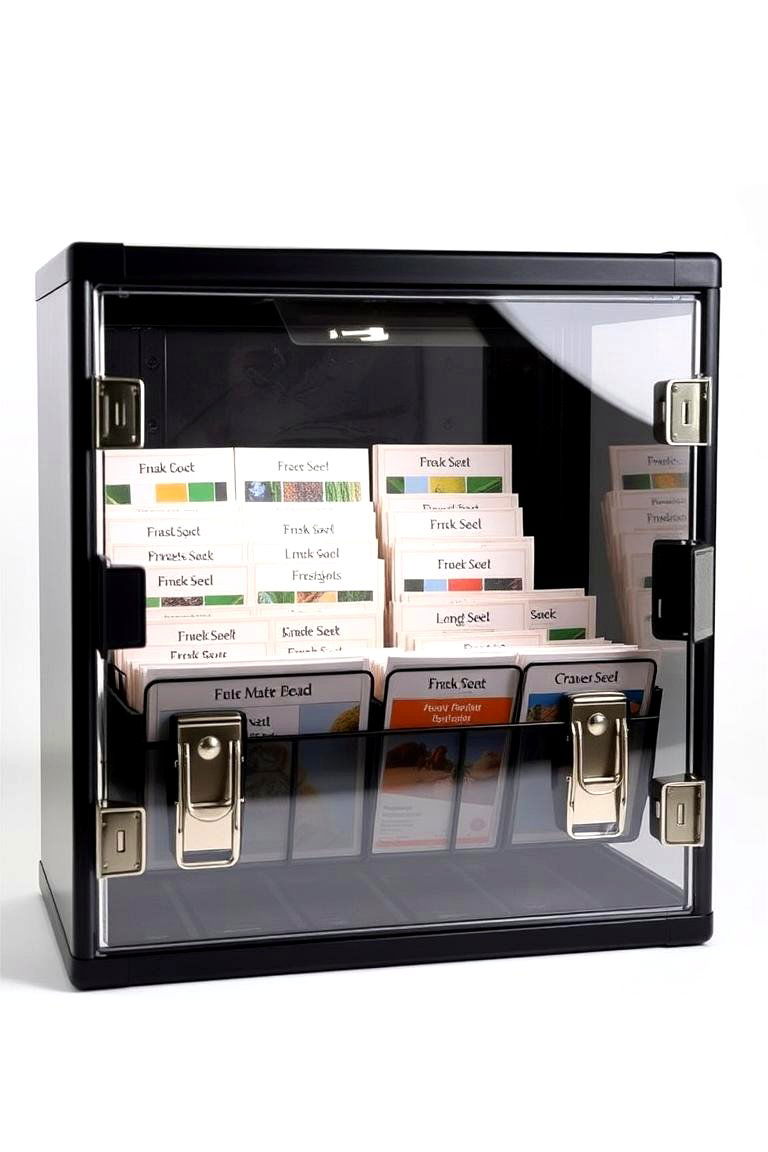 Transparent Lockable Boxes - 24 Seed Storage Ideas
