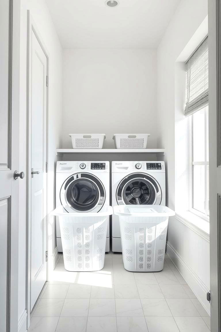 Transparent Plastic Laundry Baskets - 24 Laundry Basket Storage Ideas