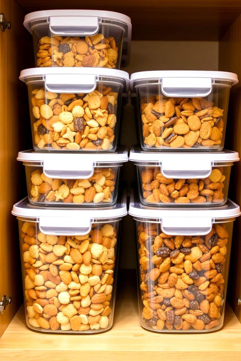 Transparent Snack Storage Containers - 24 Snack Storage Ideas