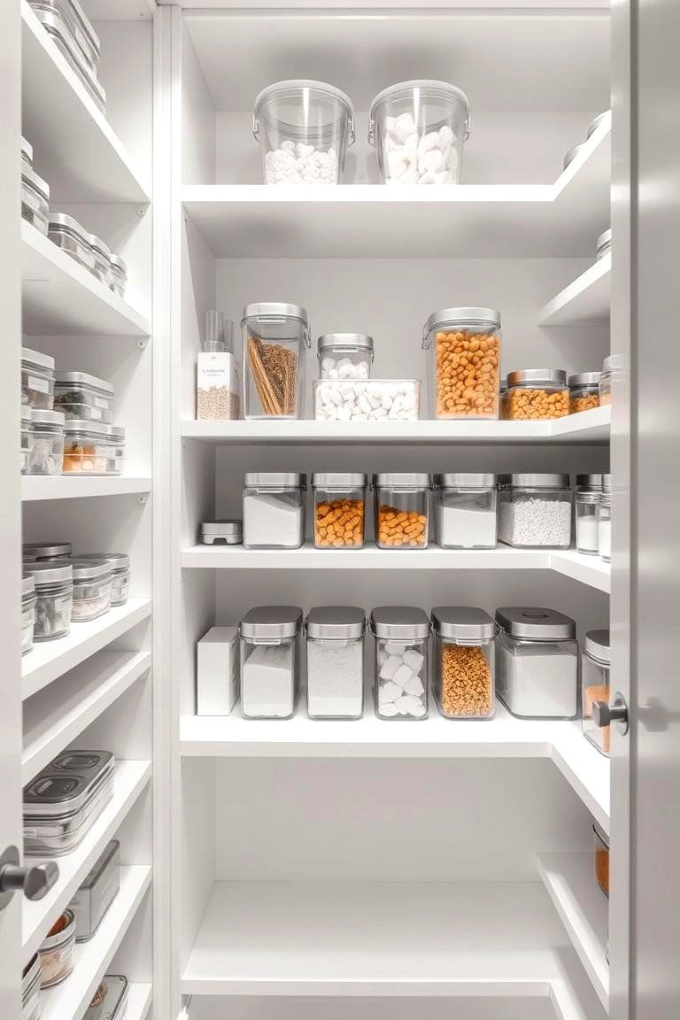 Transparent Storage Containers - 24 Small Pantry Ideas