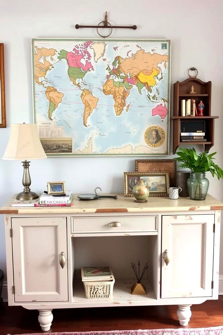 Travel Inspired Finds - 24 Console Table Decor Ideas