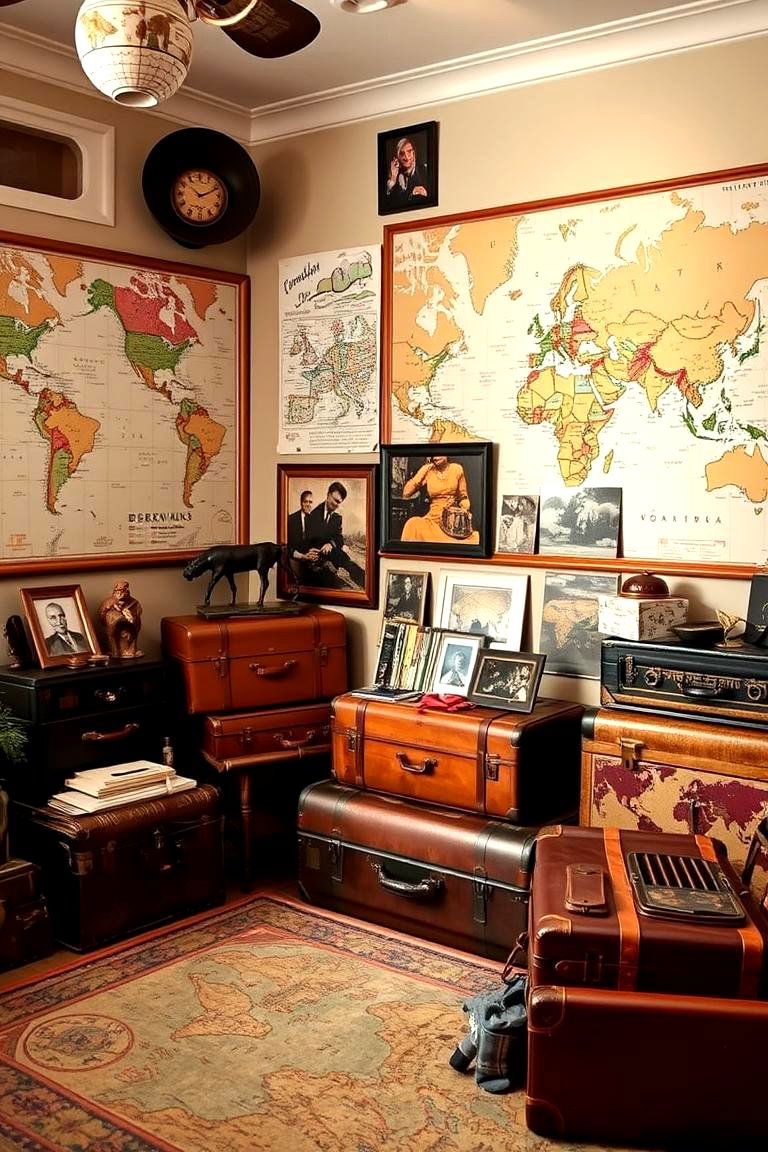 Travel Inspired Room - 24 Boys Room Ideas