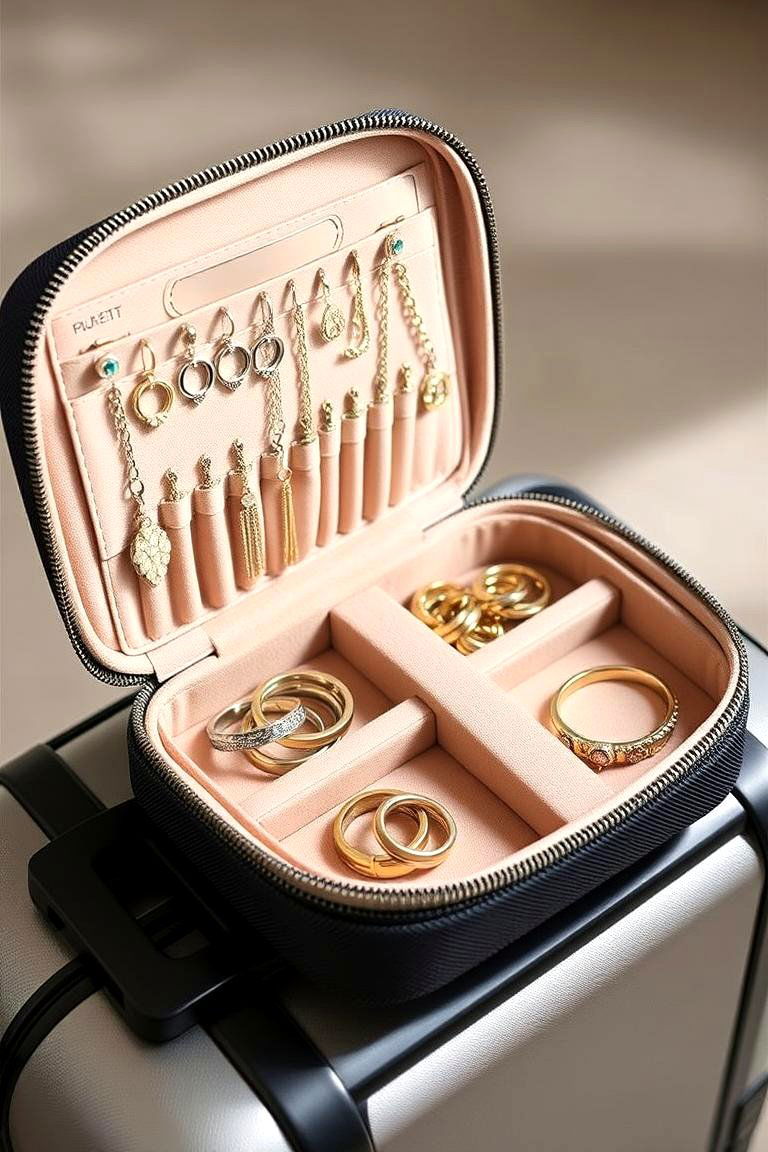 Travel Jewelry Case - 24 Jewelry Storage Ideas