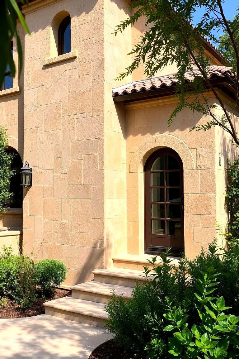 Travertine - 24 Types of Exterior House Stone