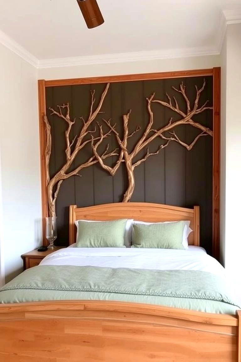 Tree Branch Inspired Design - 24 Wood Trim Accent Wall Ideas