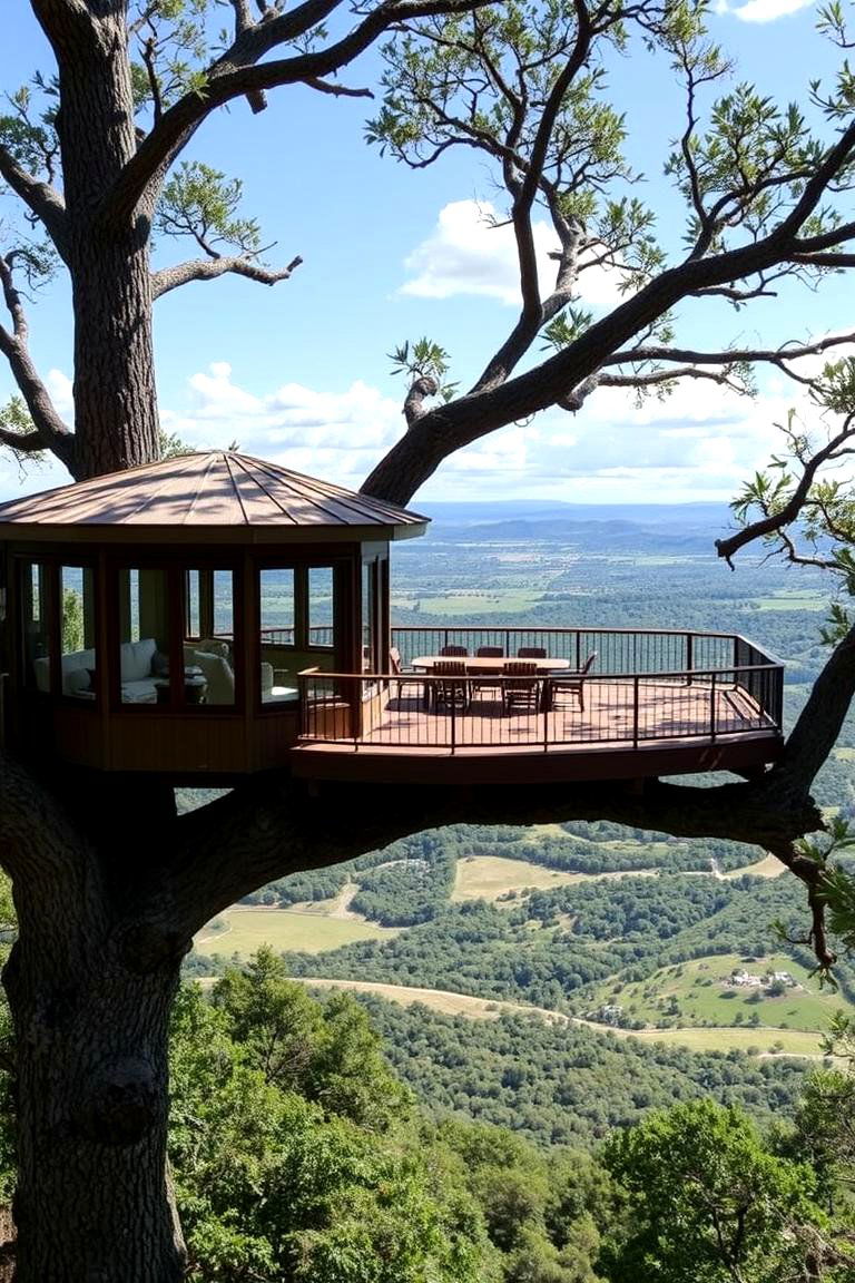 Tree House with Panoramic Views - 24 Tree House Ideas
