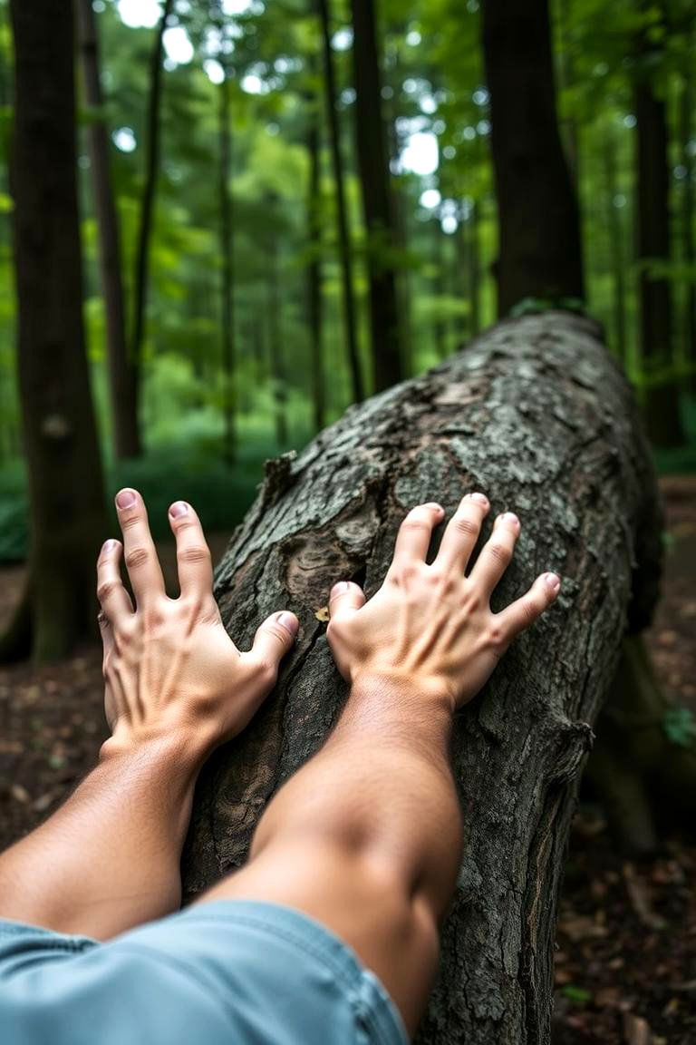 Tree Trunk Training - 24 Outdoor Gym Ideas