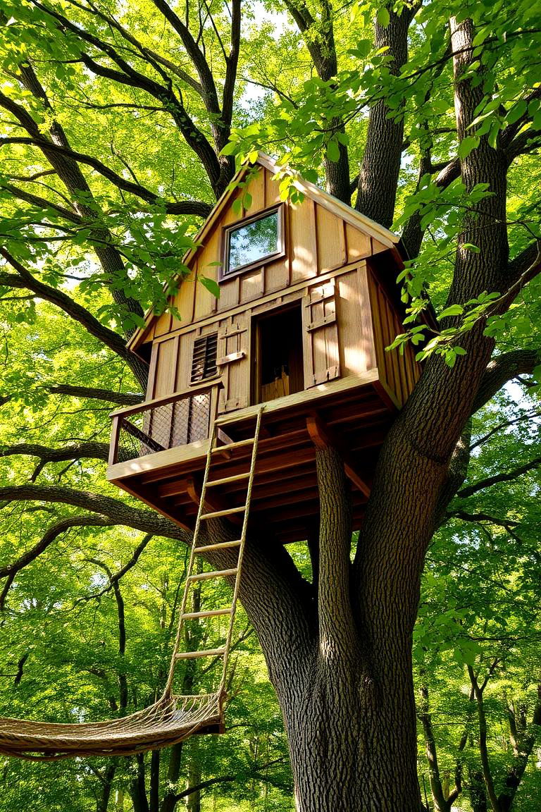 Treehouse Playground - 24 Backyard Playground Ideas