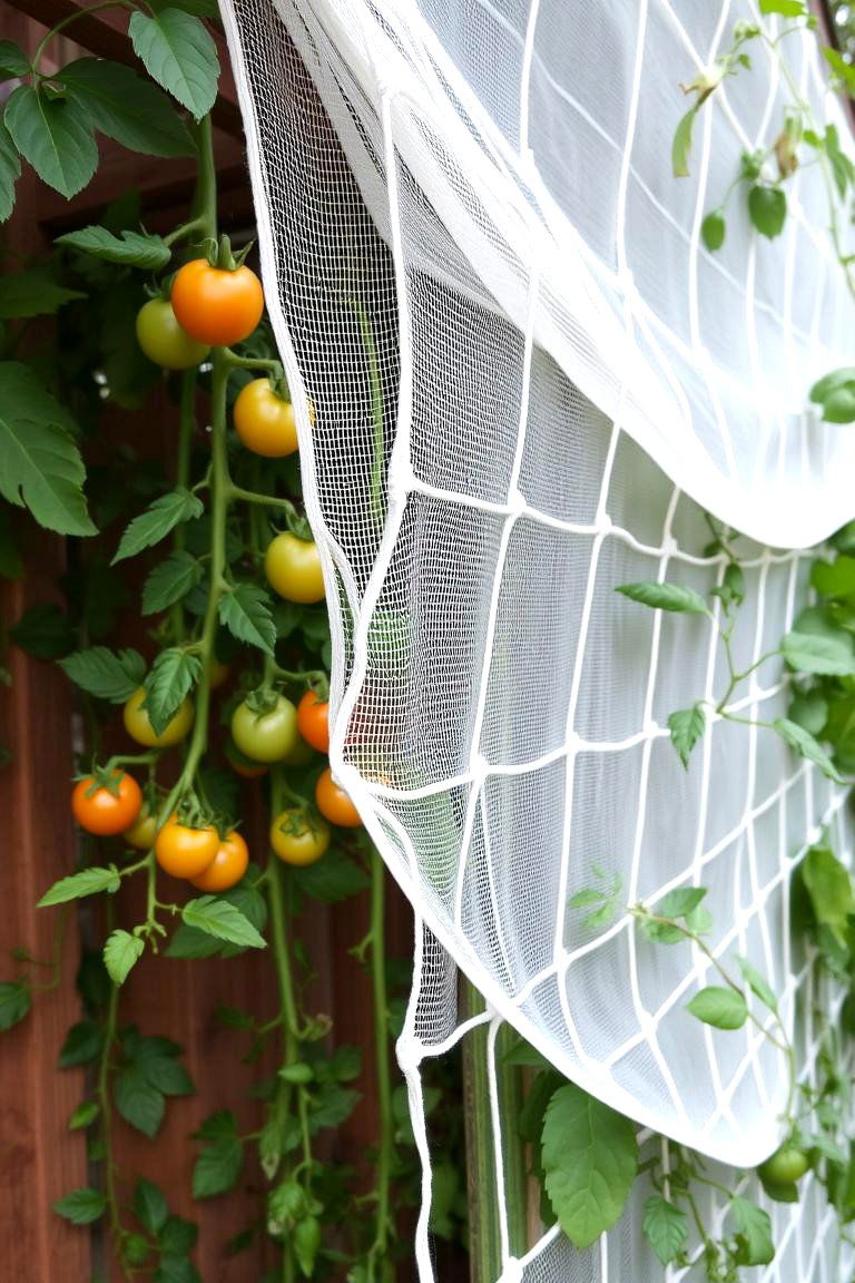 Trellis Netting on Frame - 24 Tomato Trellis Ideas
