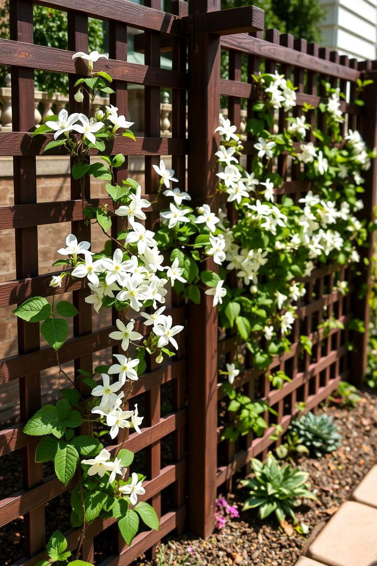 Trellis Panels as Fencing - 24 Small Garden Fence Ideas