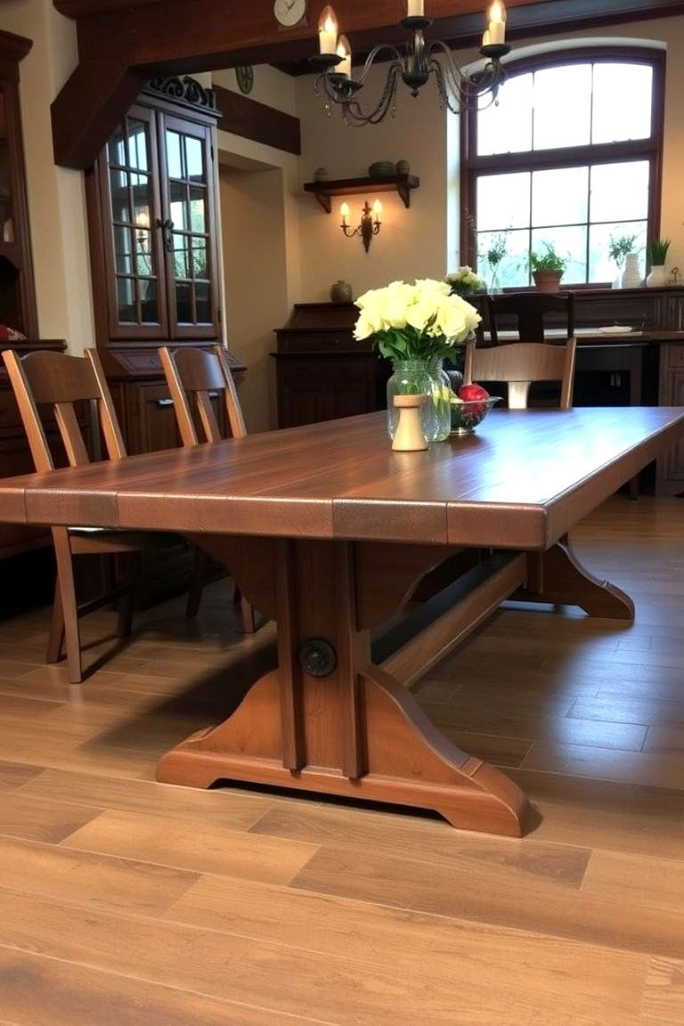 Trestle Dining Table - 24 Table Design Ideas