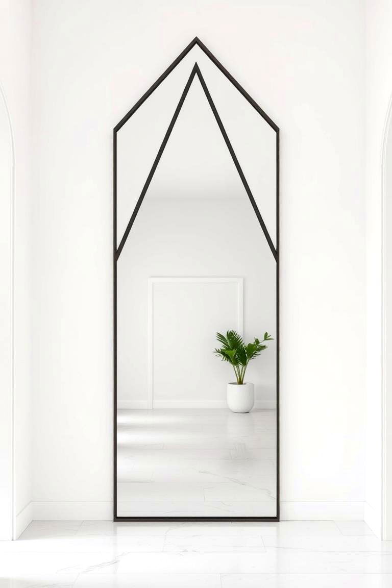Triangular Mirror - 24 Entryway Mirror Ideas