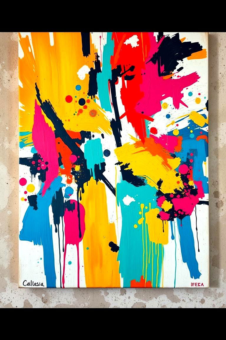 Tribal Abstract Paintings - 24 Boho Wall Decor Ideas