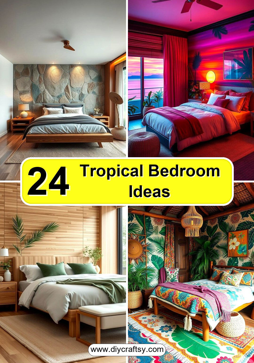 Tropical Bedroom Ideas