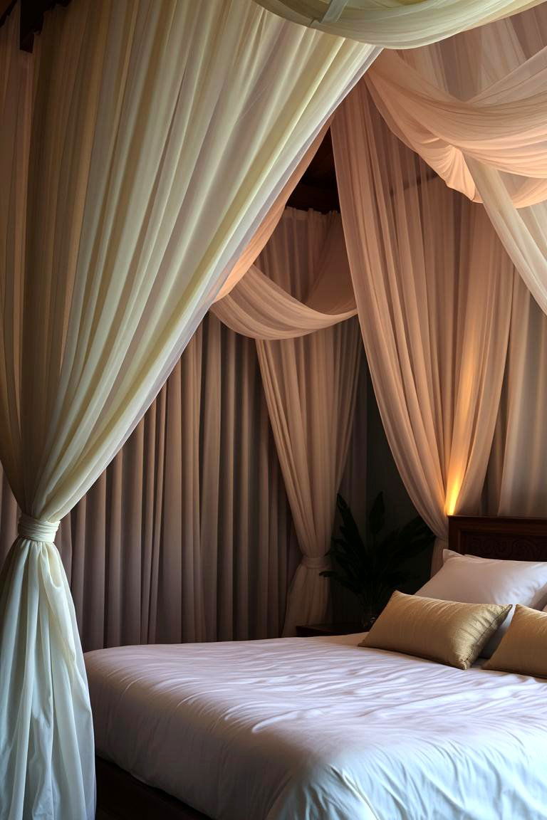 Tropical Canopy Ambiance - 24 Tropical Bedroom Ideas