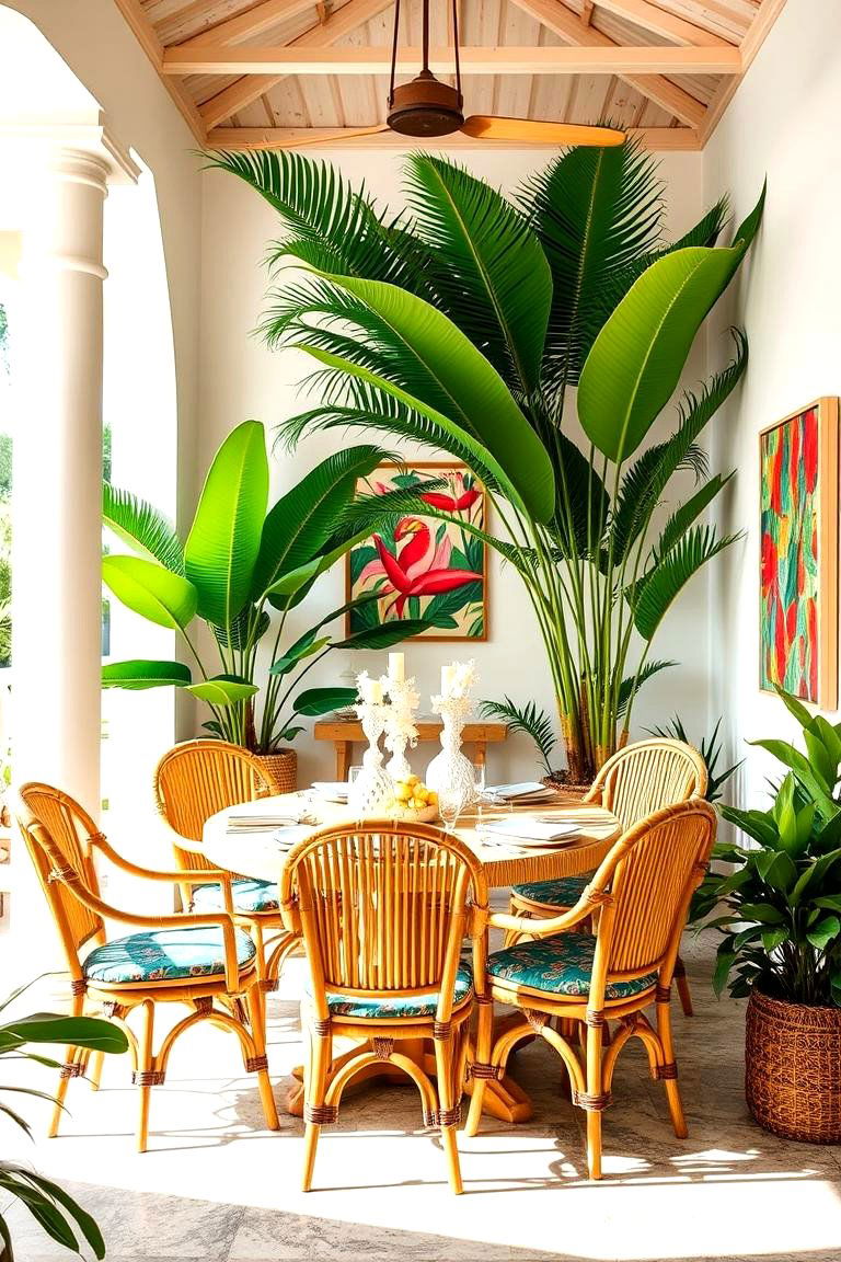 Tropical Dining Room - 24 Dining Room Ideas