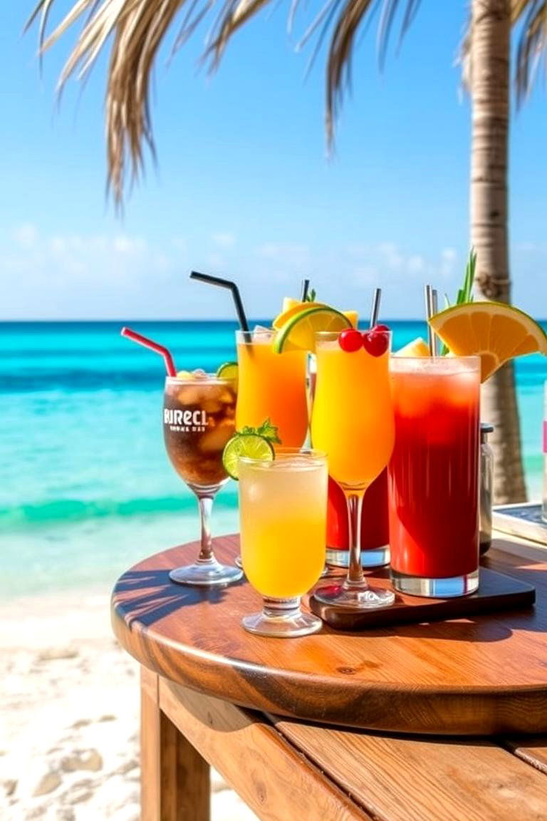 Tropical Drink Station - 24 Beach Wedding Ideas