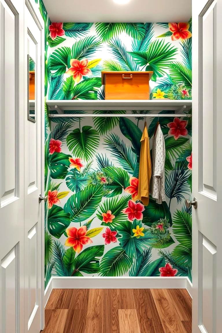 Tropical Escape - 24 Closet Wallpaper Ideas