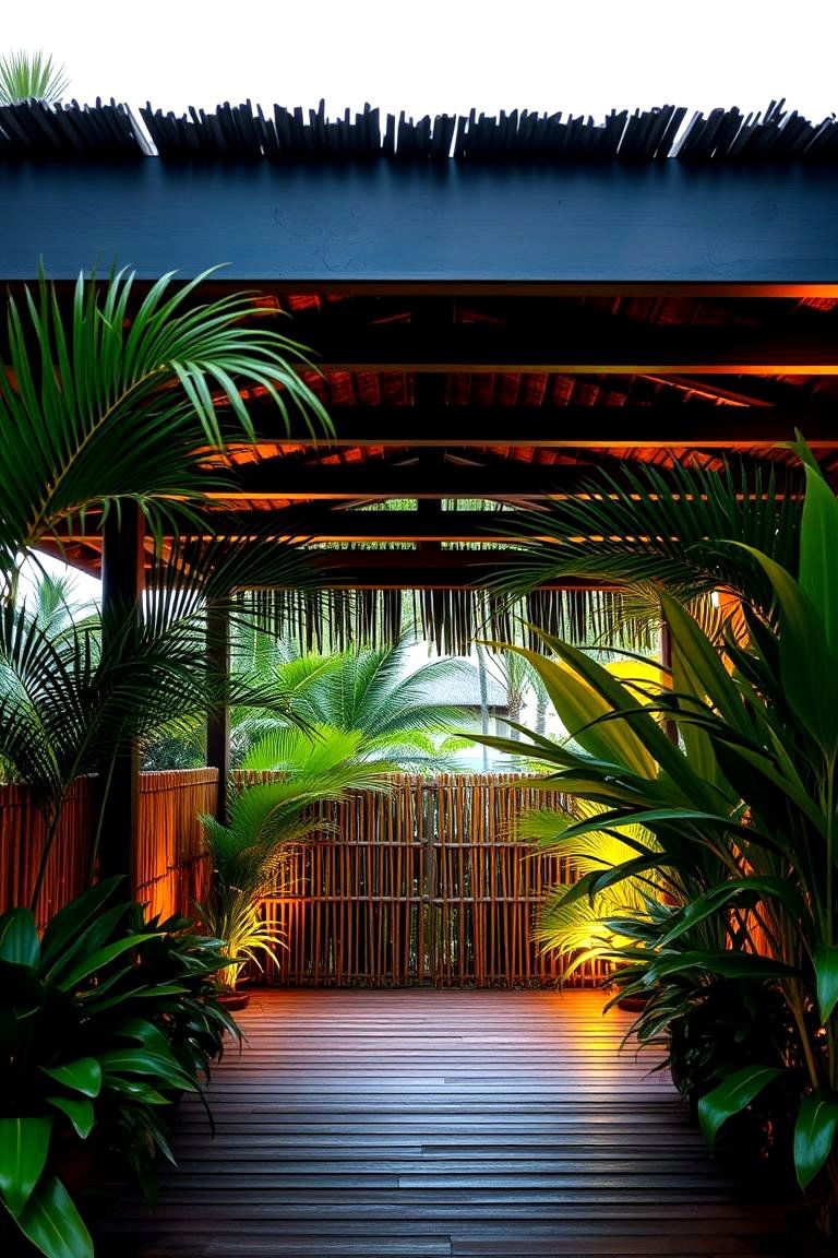 Tropical Escape - 24 Under Deck Landscaping Ideas