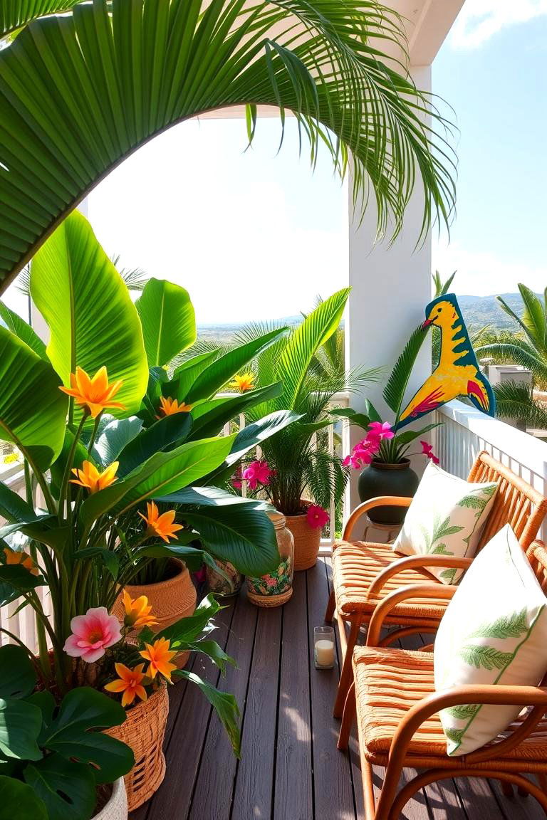 Tropical Escape Deck - 24 Balcony Deck Ideas