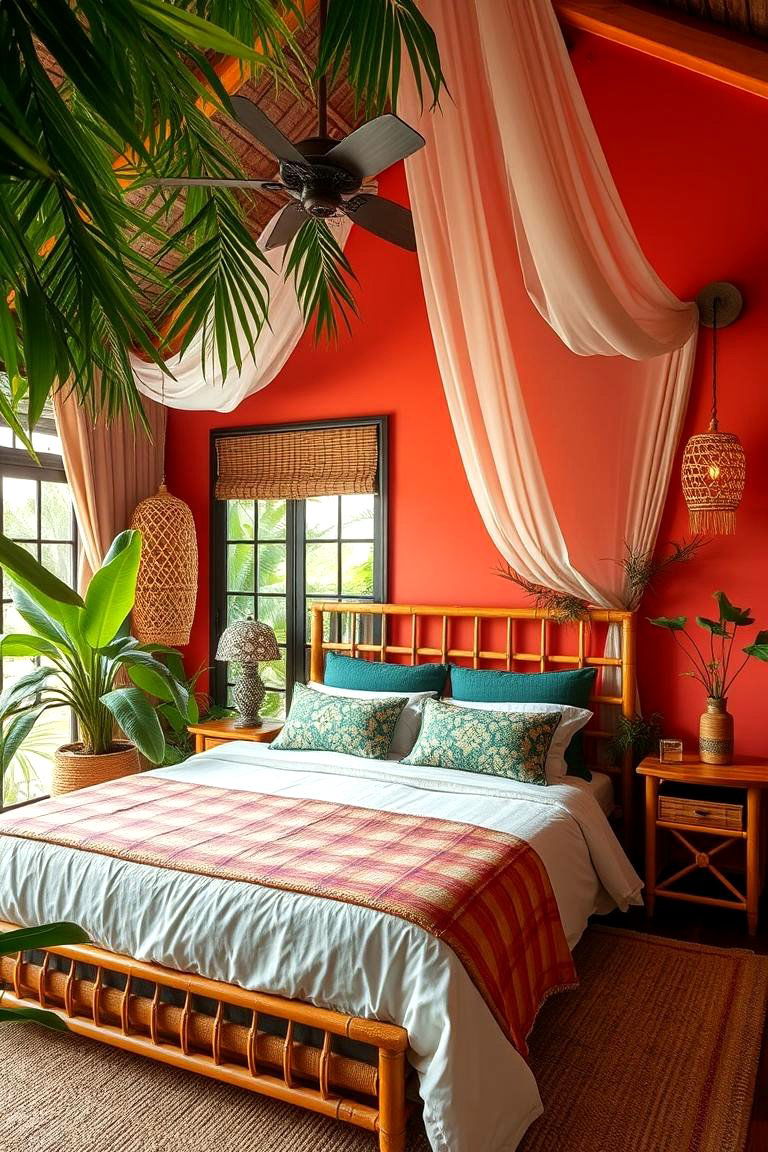 Tropical Escape Design - 24 Bedroom Decor Ideas