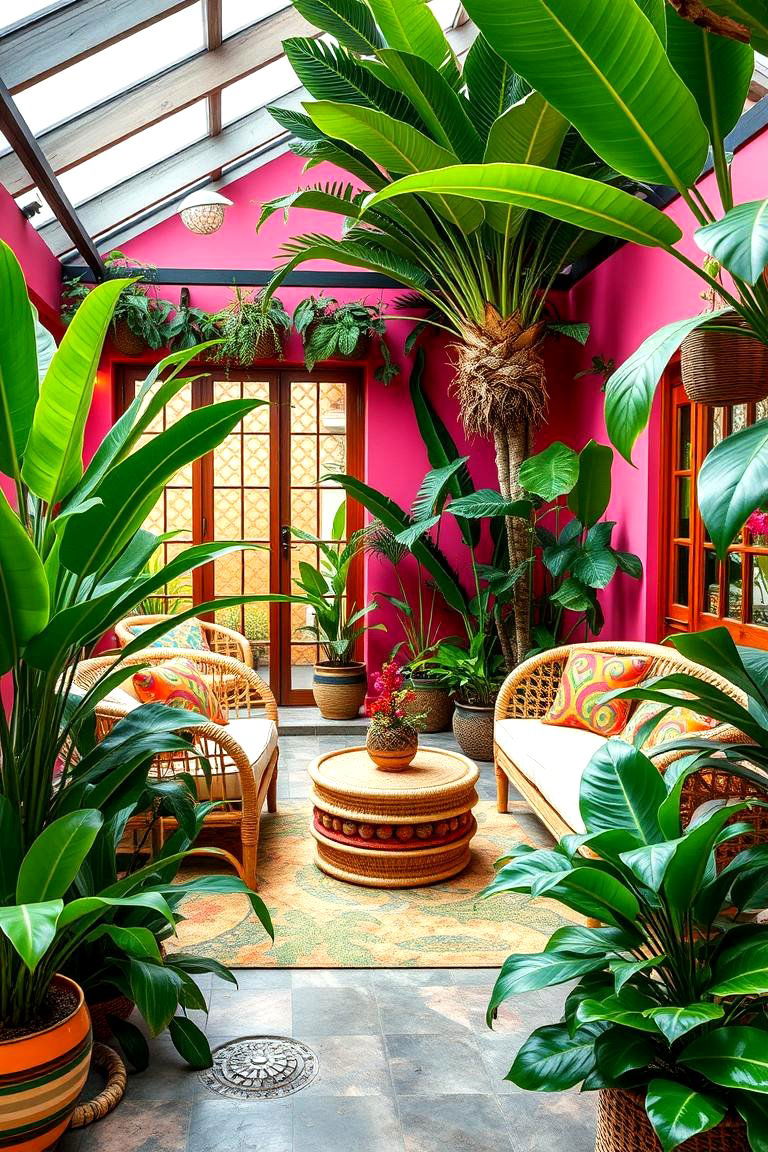 Tropical Escape Garden Room - 24 Garden Room Ideas