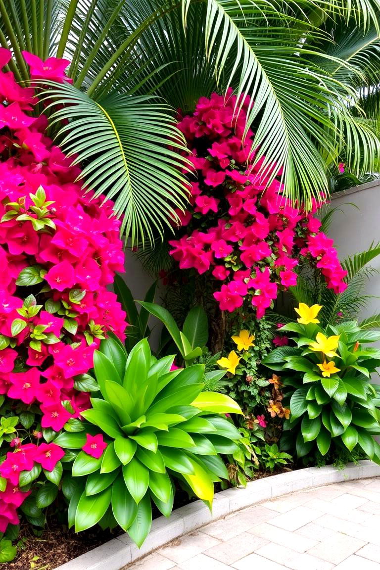 Tropical Garden Corner - 24 Corner Garden Ideas