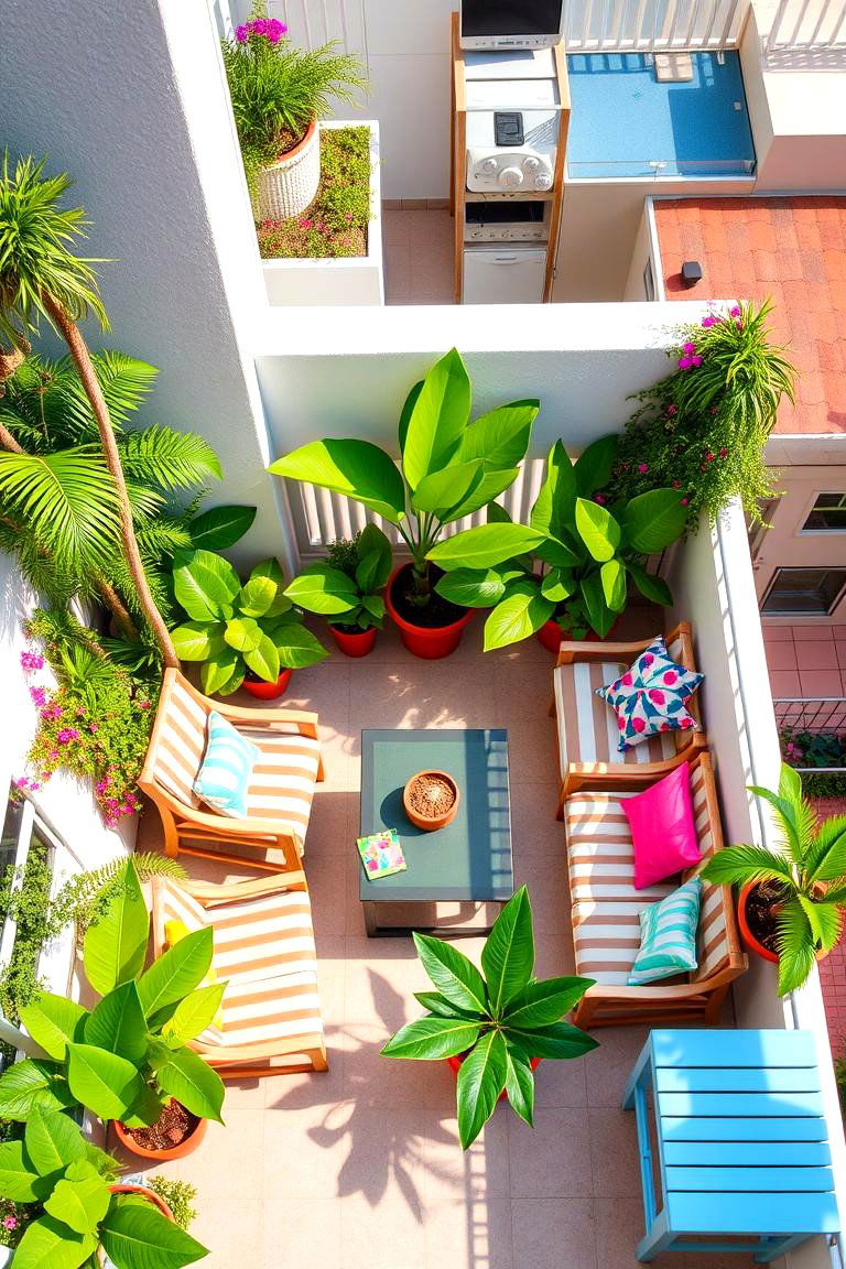 Tropical Getaway Balcony - 24 Large Balcony Ideas