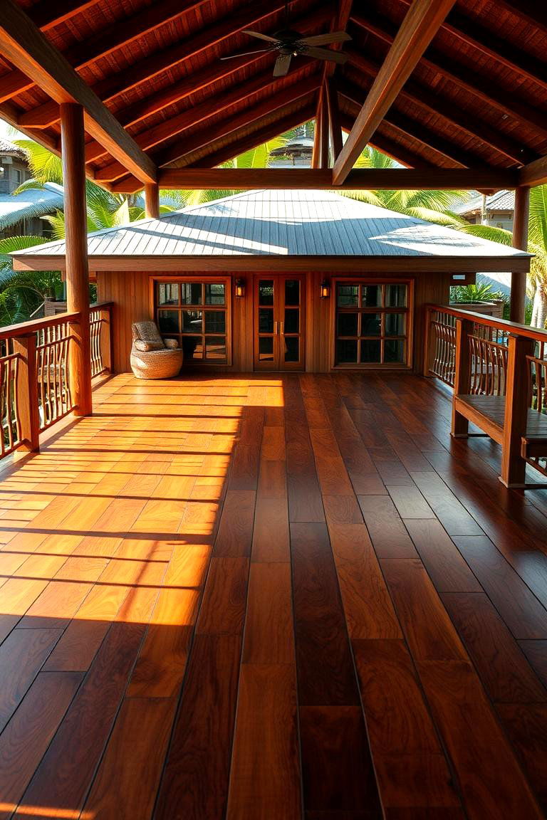 Tropical Hardwood Exotica - 24 Deck Flooring Ideas