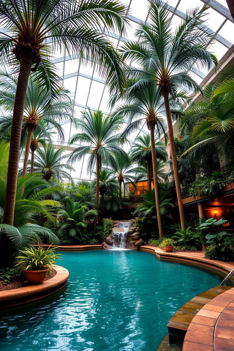Tropical Indoor Lagoon - 24 Indoor Pool Ideas