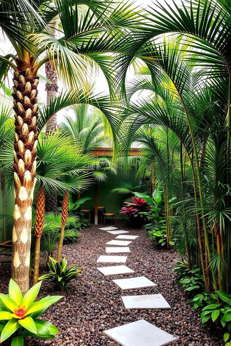 Tropical Inspired Mulch Patio - 24 mulch patio ideas