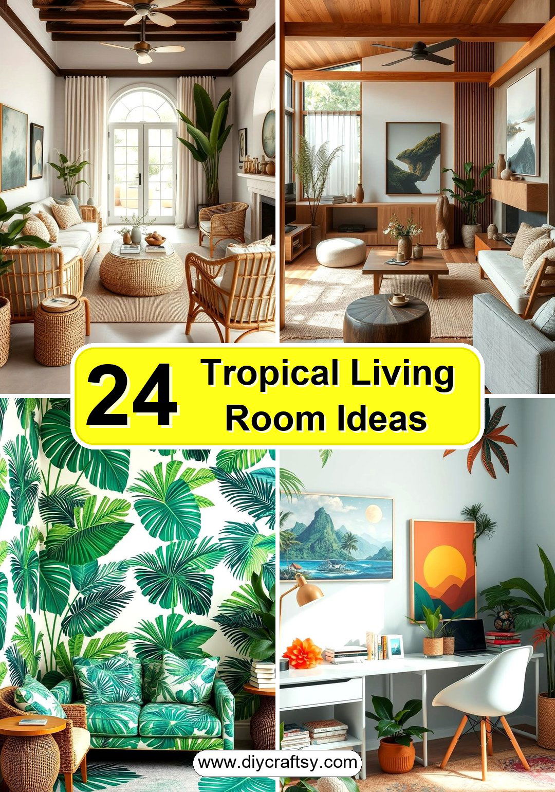 Tropical Living Room Ideas