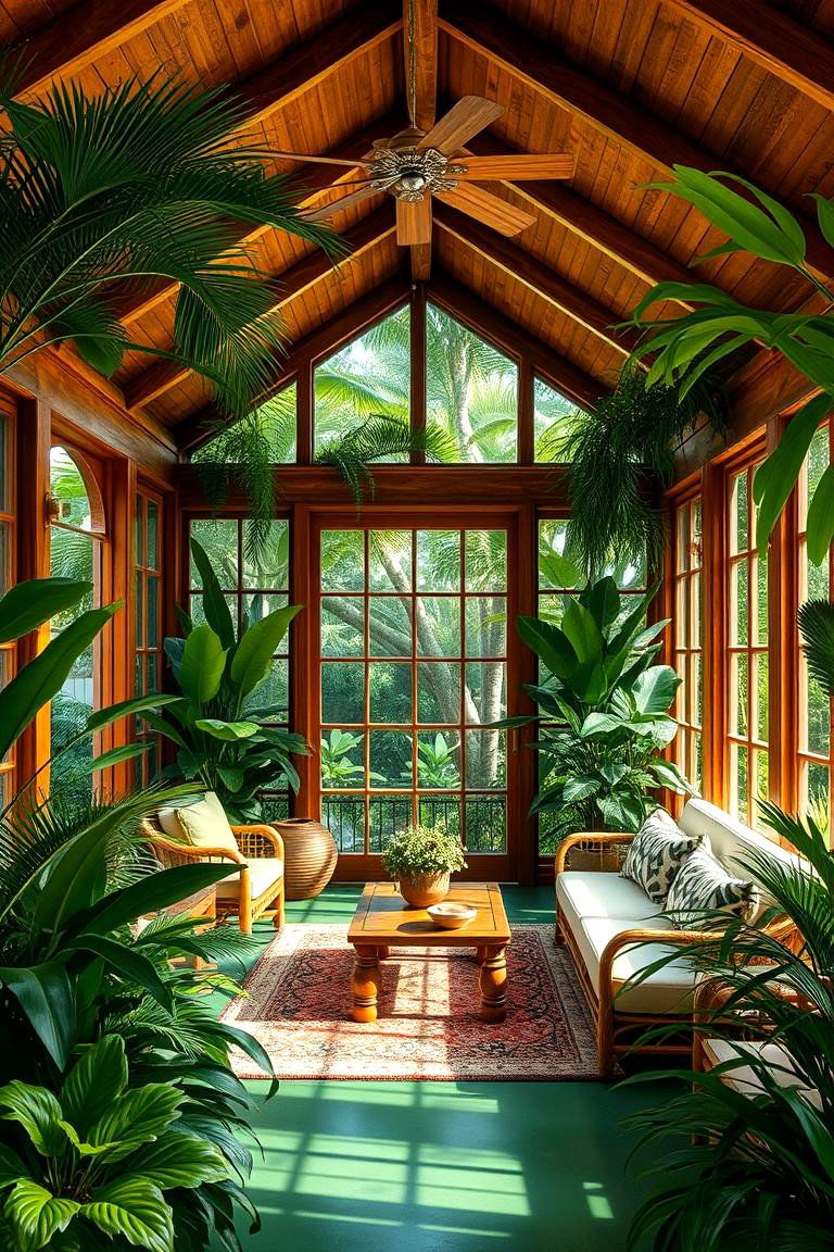 Tropical Oasis Florida Room - 24 Florida Room Ideas