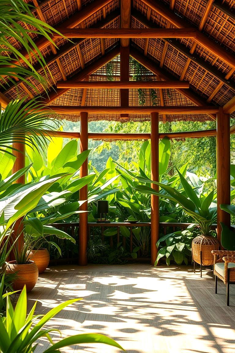 Tropical Oasis Pavilion - 24 Outdoor Pavilion Ideas