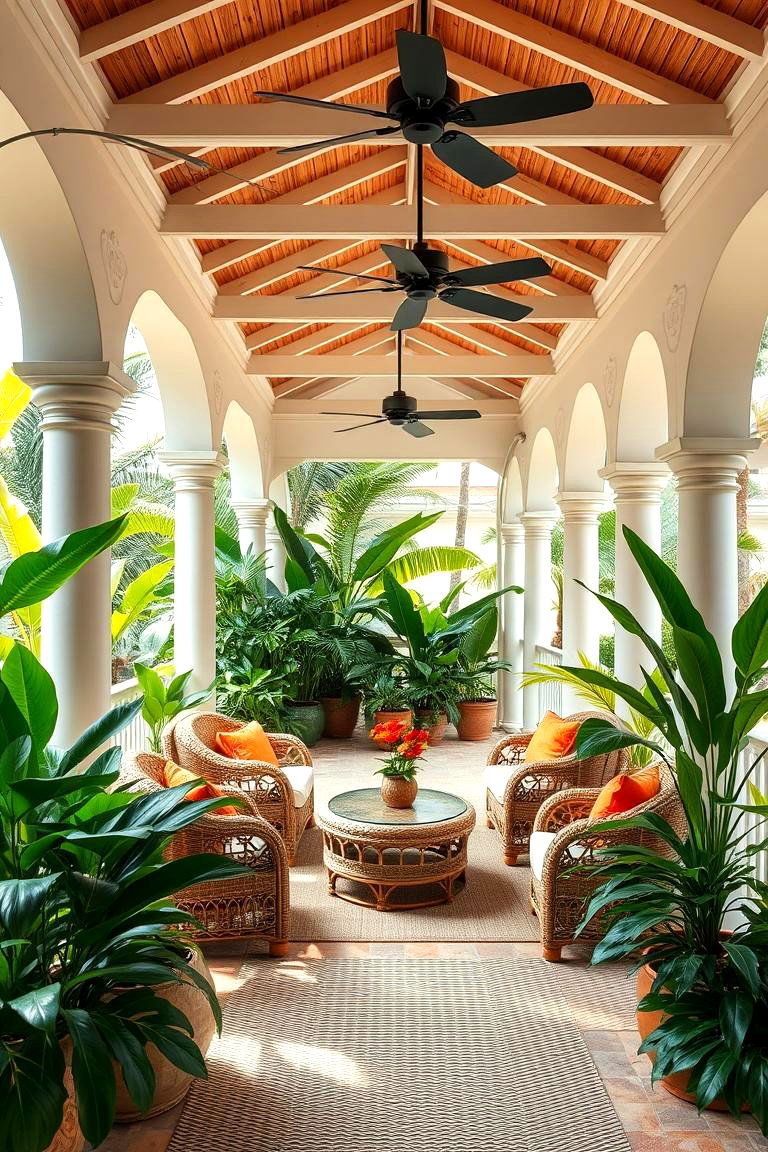 Tropical Oasis Veranda - 24 Veranda Ideas