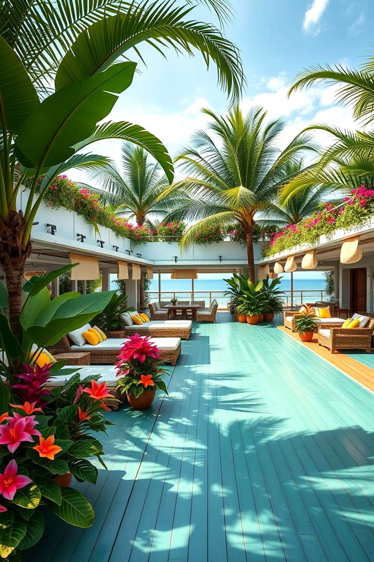 Tropical Paradise Deck - 24 Large Deck Ideas