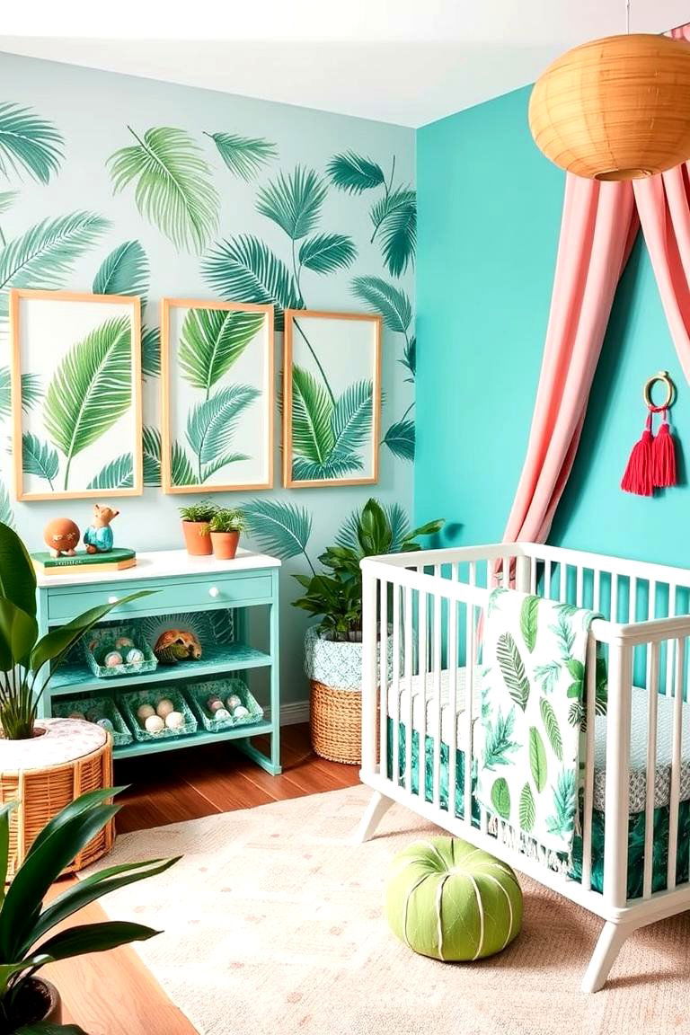 Tropical Paradise Nursery - 24 Baby Girl Nursery Ideas