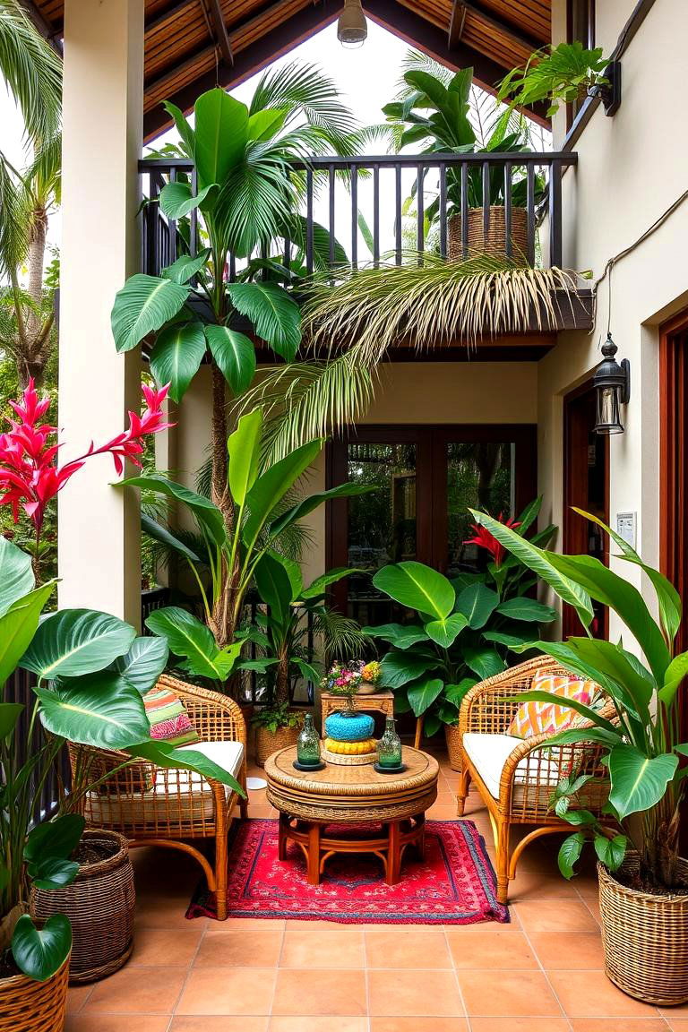 Tropical Paradise Theme - 24 Penthouse Balcony Ideas