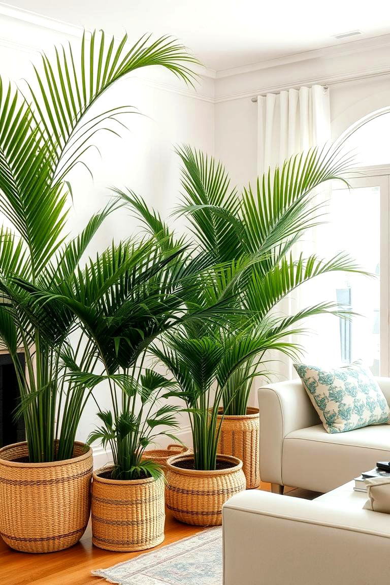 Tropical Plants - 24 Beach House Living Room Ideas