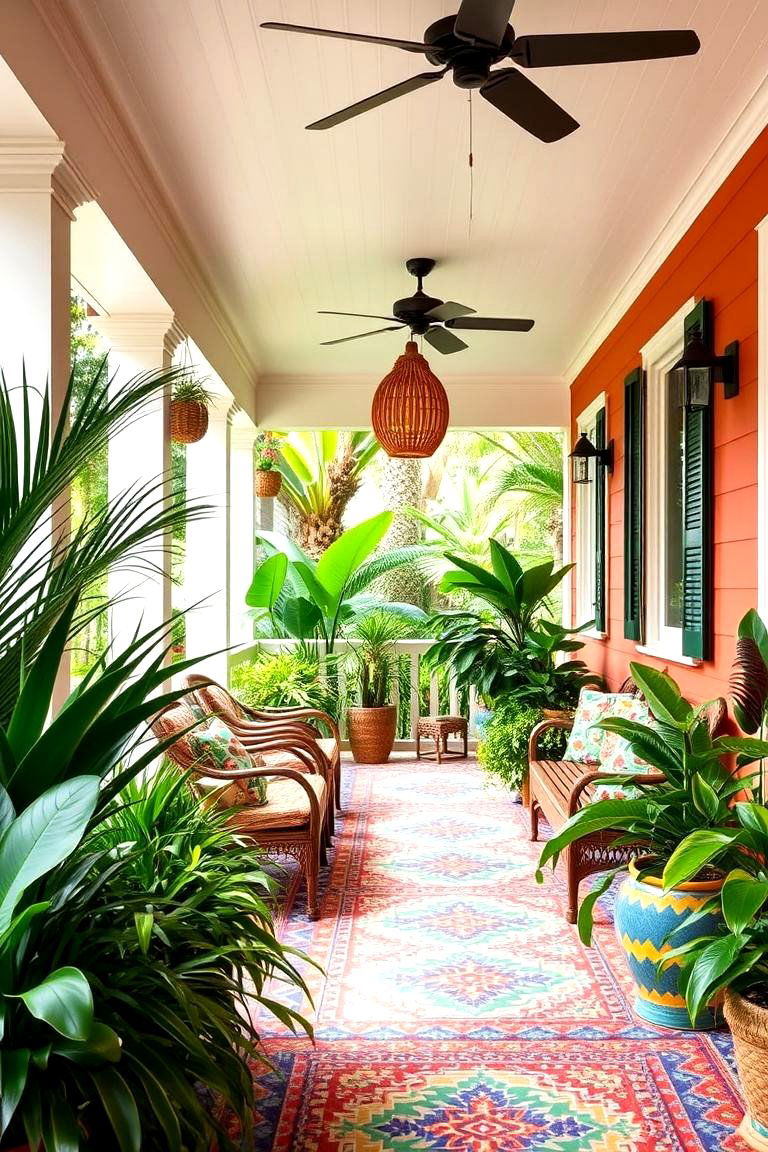 Tropical Porch Paradise - 24 Modern Front Porch Ideas