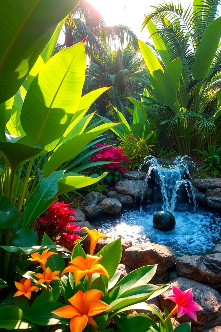 Tropical Retreat Garden - 24 Garden Layout Ideas