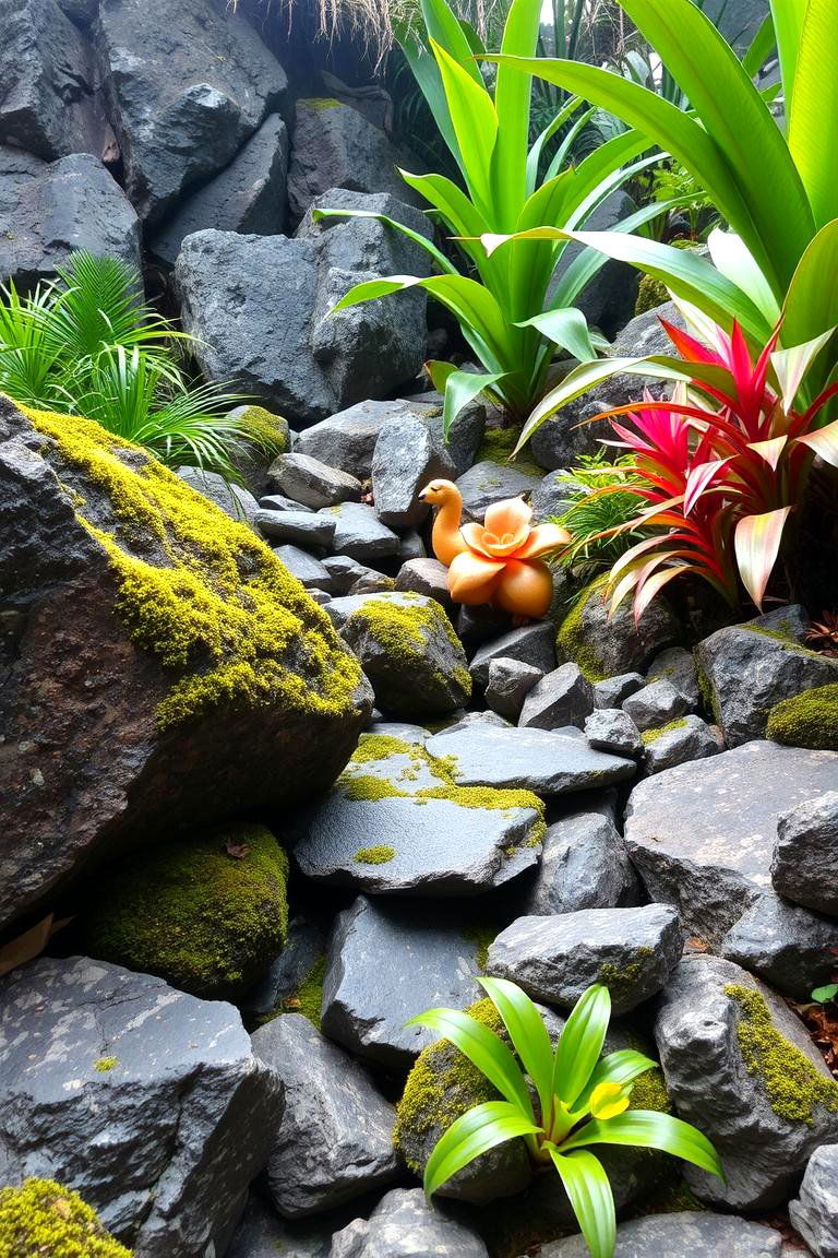 Tropical Rock Garden - 24 Tropical Garden Ideas