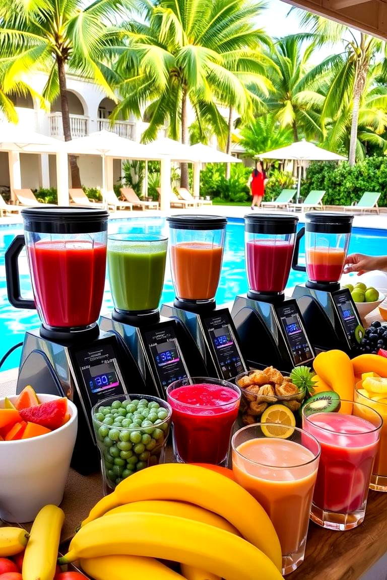 Tropical Smoothie Bar Pool Party - 24 Pool Party Ideas