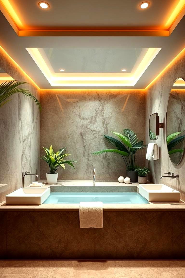 Tropical Spa Retreat - 24 Tropical Bathroom Ideas