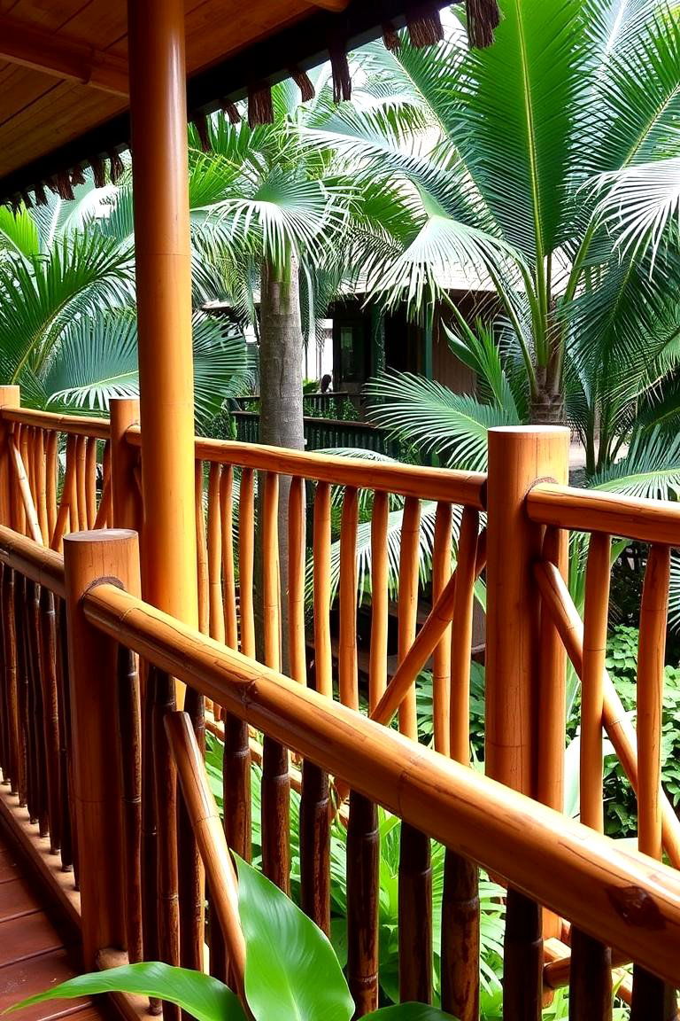 Tropical Style Railing - 24 Deck Railing Ideas
